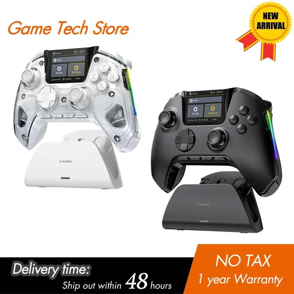 Wireless Gaming Controller Mamba One V2 For IOS/Android/Switch/PC Hall Effect Stick RGB Light 1800mAh With Charging Dock_voghion.com