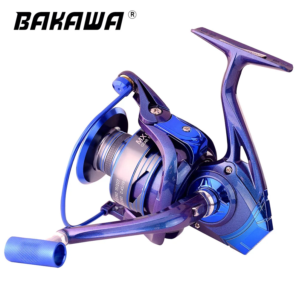 

Bakawa рыболовная спиннинговая катушка, металлическая Катушка 5,2: 1/4.7:1 для ловли карпа, 2000-7000, металлическая линия, чашка, снасти для соленой воды