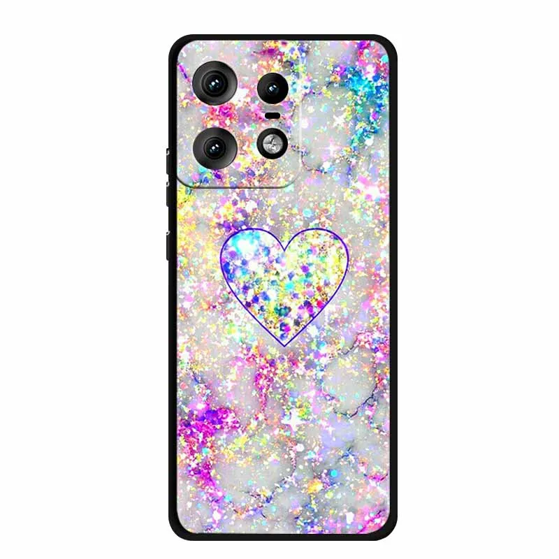 Charming Cat Design Soft TPU Silicone Phone Case - Painted Back Cover for Motorola Moto Edge 50 Pro 5G 2024
