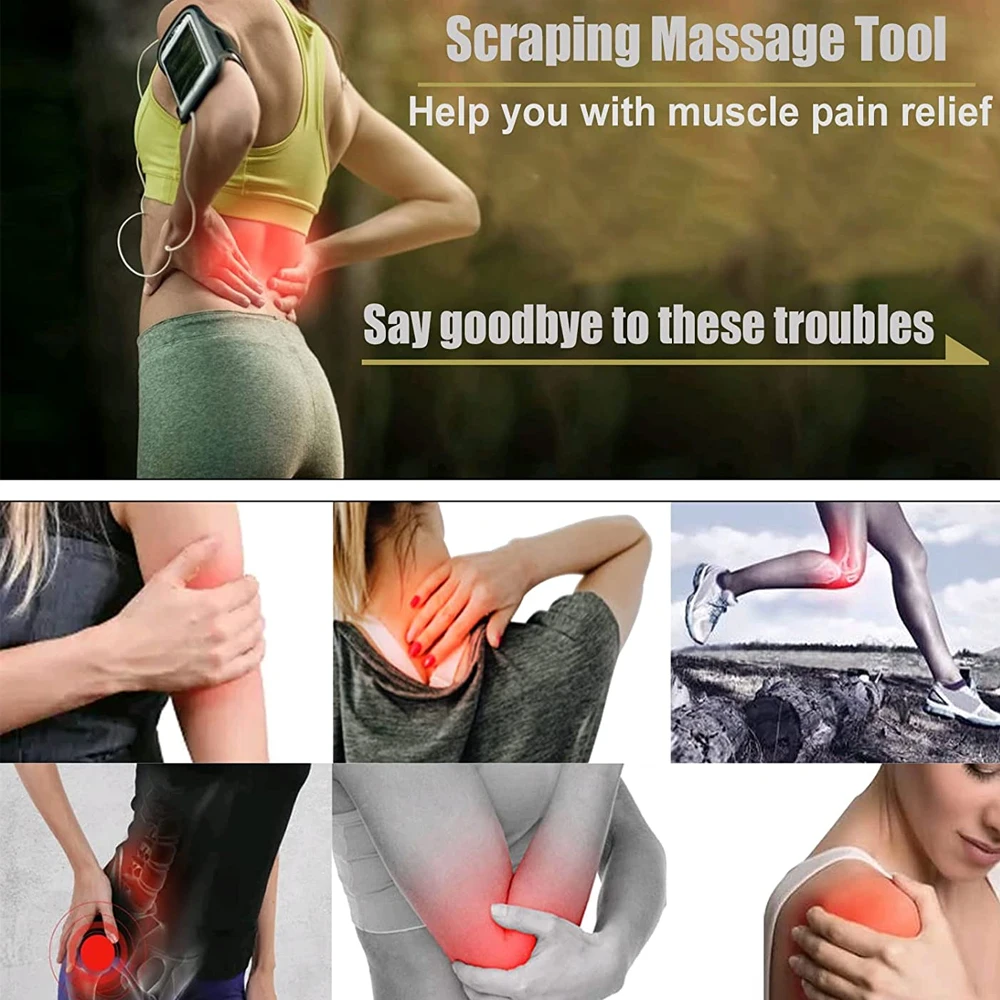 Stainless Steel Gua Sha Massage Tool Scraper Physical Therapy Fascia Knife Myofascial Release IASTM Tools Physiotherapy Knife