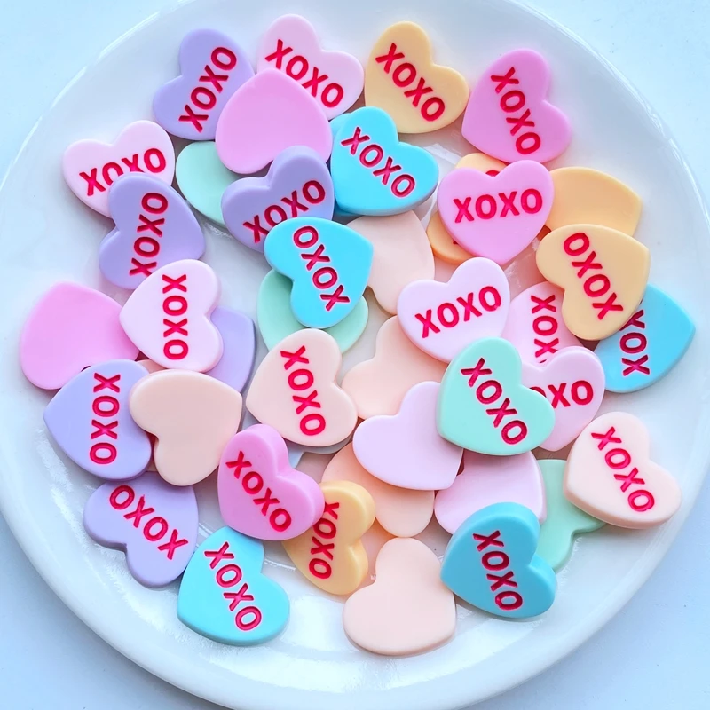 

20Pcs New Cute Mixed Love Peach Resin Flat Back Cabochon Scrapbook Diy Wedding Hairpin Accessories Embellishments Craft