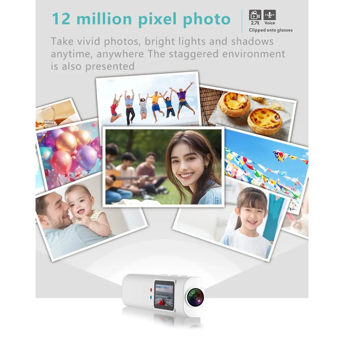 N05R 안경 카메라 WiFi 미니 디지털 카메라 IPS 스크린 오토바이 액션캠..
