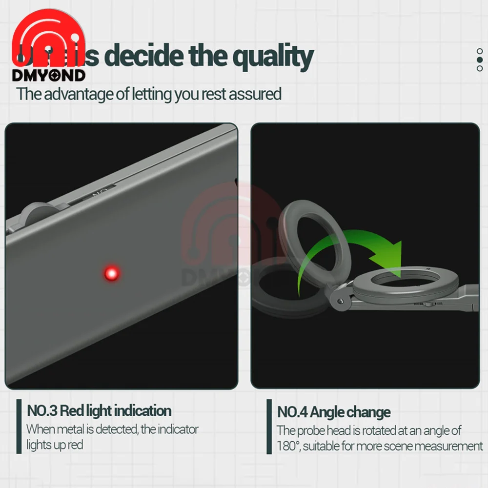 Metal Detector DM3004A Handheld Alarm High Sensitivity Metal Scanner Security Checker Pinpointer Search Coil Metal Detect