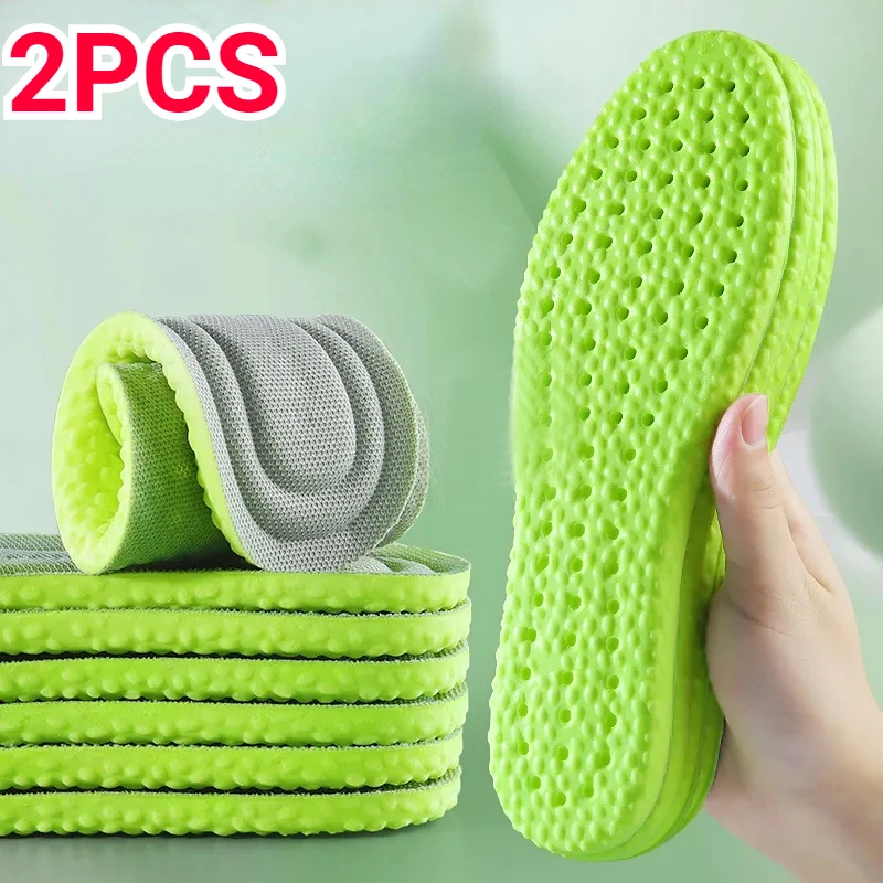 Wormwood Foot Acupressure Insole Soft Breathable Sports Cushion Men Women Shoe Pads Sweat-absorbing Shock Absorbent Deodorizing orthopedic insoles shoe insoles heated shoe insoles