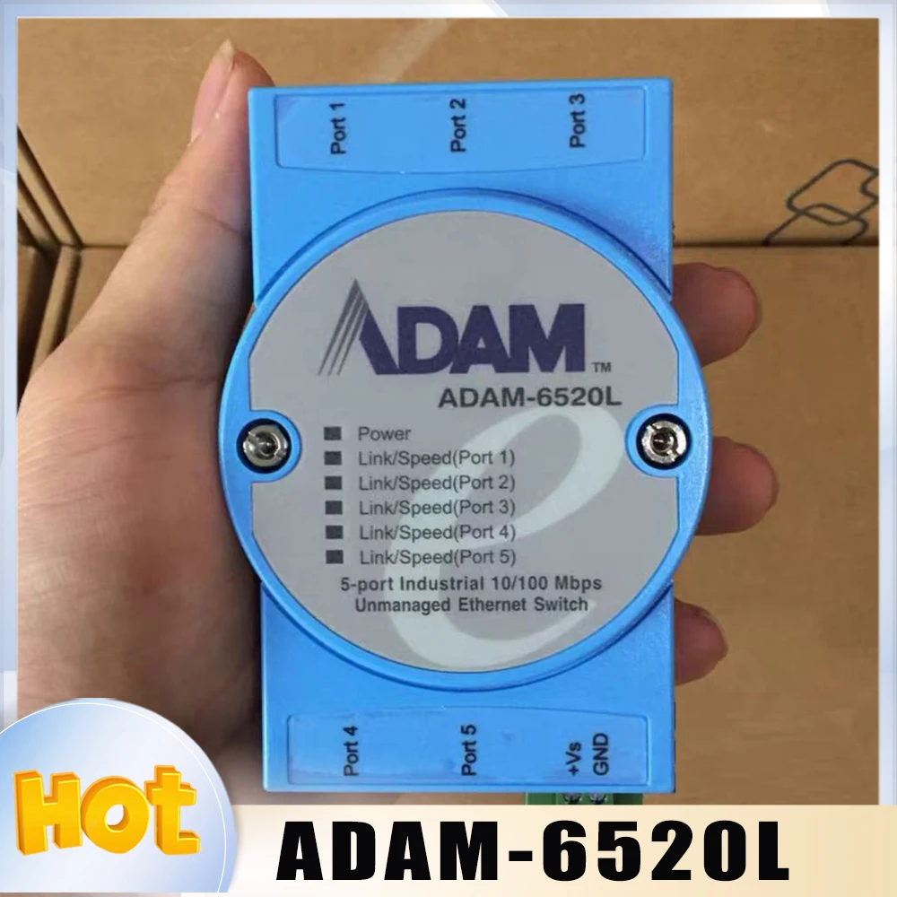 

Для Advantech ADAM-6520L-AE 5 Port unmanagement industrial Ethernet switch ADAM-6520L