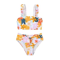 Swimwear Girls 8 10 Kids Girl's Floral Print 2 Piece Swimsuit Swimwear Bathing Suit Cute Bikini Kids Baby Girl Swimwear Penguin 3