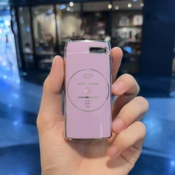 Premium TPU Car Remote Key Case Cover Accessory (Purple key cover)