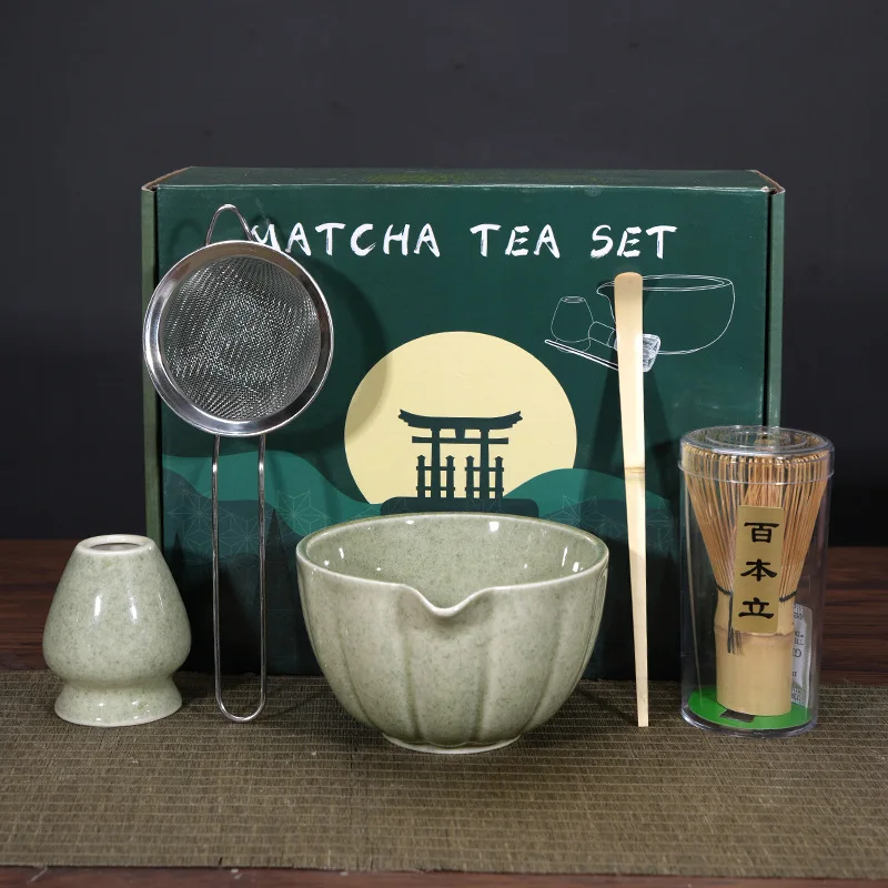 1/4/5 قطعة مجموعة ماتشا أنيقة ماتشا خفقت مجموعة تش...