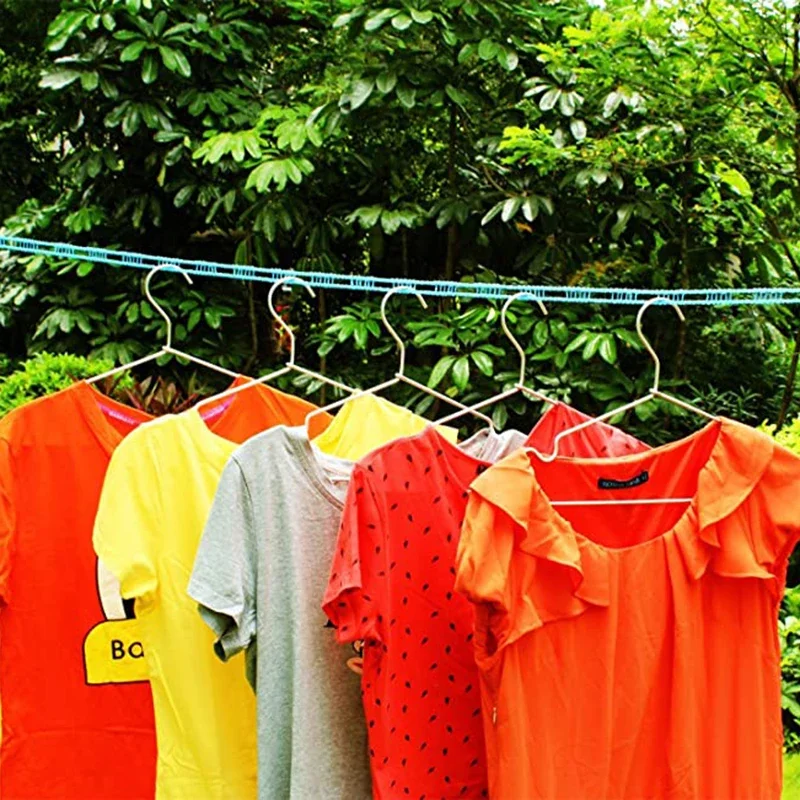 3M/5MP/8M/10M Anti-Slip Clothesline Outdoor Windproof Clothesline Travel Retractable Rope Washing Line Camping Drying Line Tools 2
