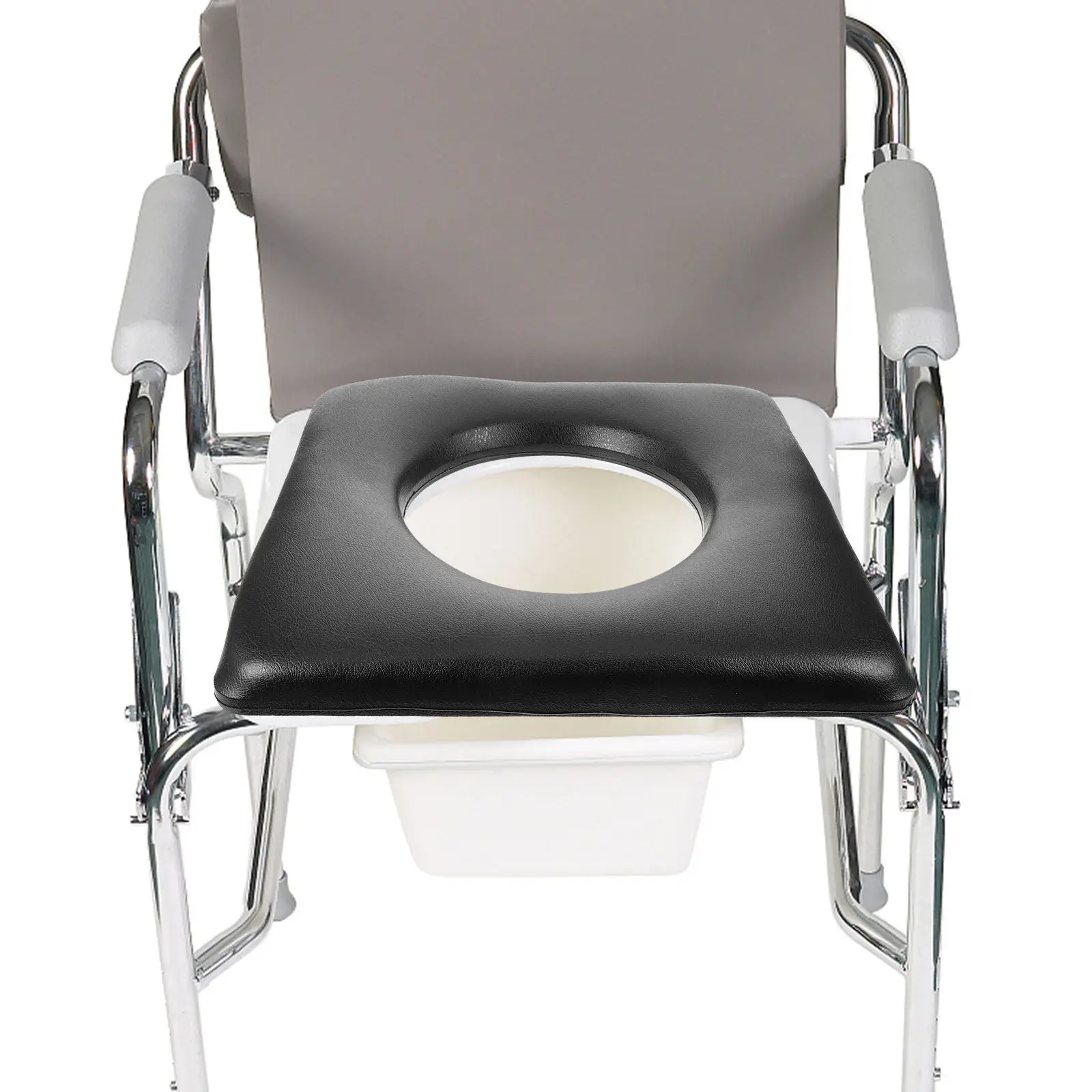 Sponge Commode Toilet Seat Cushion for Disabled Commode Chair Pad Removable Bathing ...