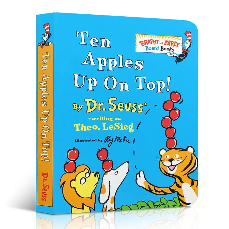 

Milu Original English Gift Audio Ten Apples Up On Top Board Book Dr. Seuss Children's Bright And Early