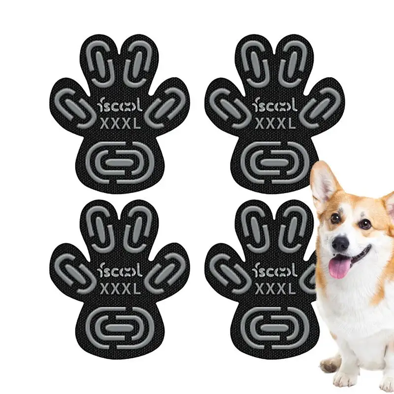 

Dog Paw Protector Anti-Slip Grip Pad Set to Provides Traction and Brace for Weak Paws Walk Assistant to Keeps Dogs from Slipping