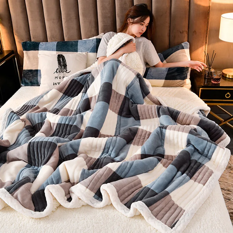 

Spring cashmere blanket Air conditioning blanket in summer Home textiles Sheet Quilt Blankets for beds Sofa blanket Nap quilt