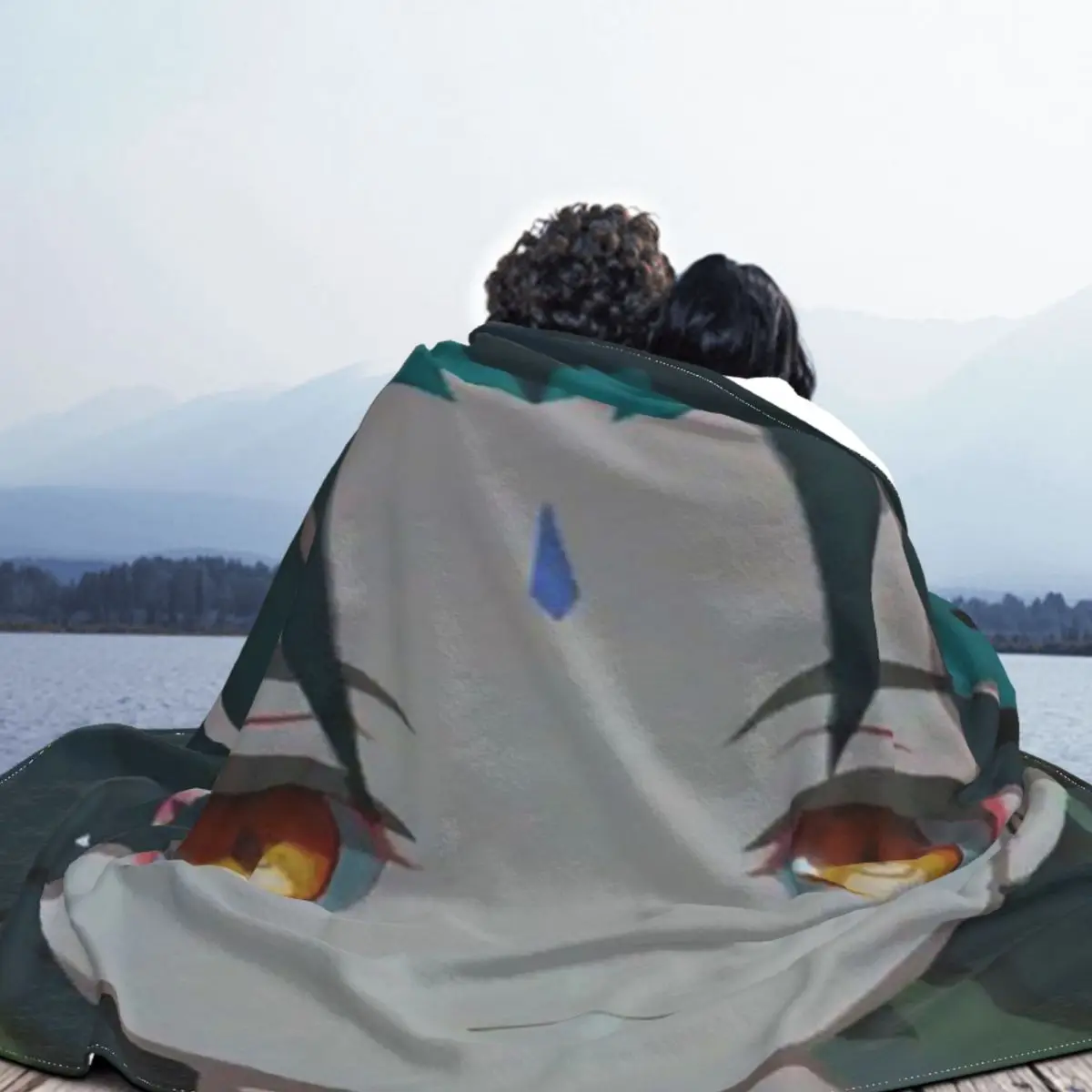 Genshin Impact Xiao Portrait Blanket Fleece Printed Game Multifunction Ultra-Soft Throw Blankets for Bed Office Beds