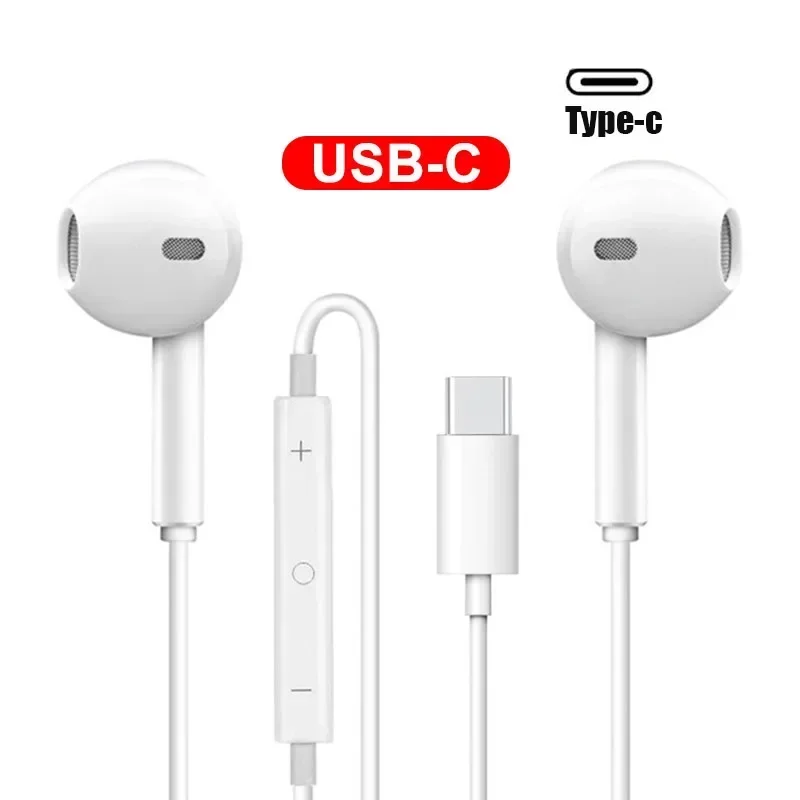 For Xiaomi Headphones Xiaomi Mi 14 13 12 11 in-ear Earphones Redmi Note 10 9 8 7 Type C 3.5mm Wired Headset Phone Accessories 6