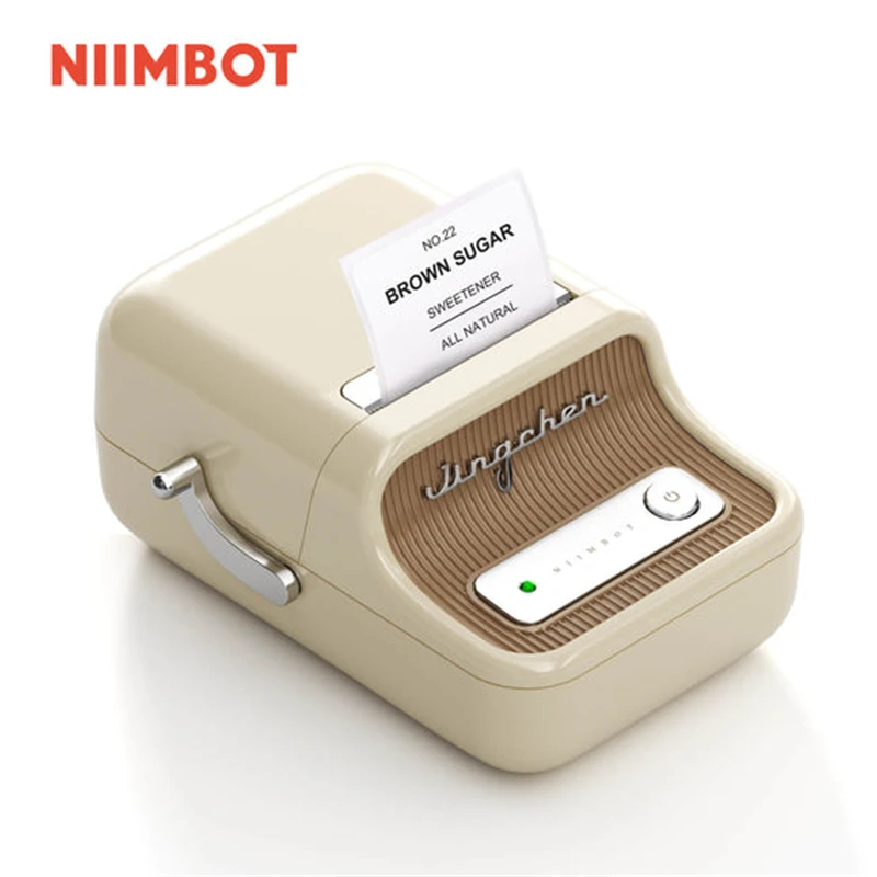 Impressora Térmica Portátil Bluetooth sem Fio Impressora de Adesivos Etiquetas Auto-adesivas Código de Barras Vestuário Jóias Niimbot-b21