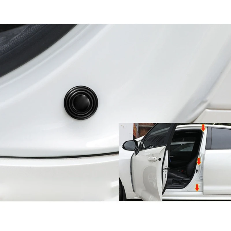Shock Absorber Protector Universal Shock Absorbing Mute Shock Noise Gaskets Bumper Protector Car Door Bumper Protector Stickers Cars Trucks SUV