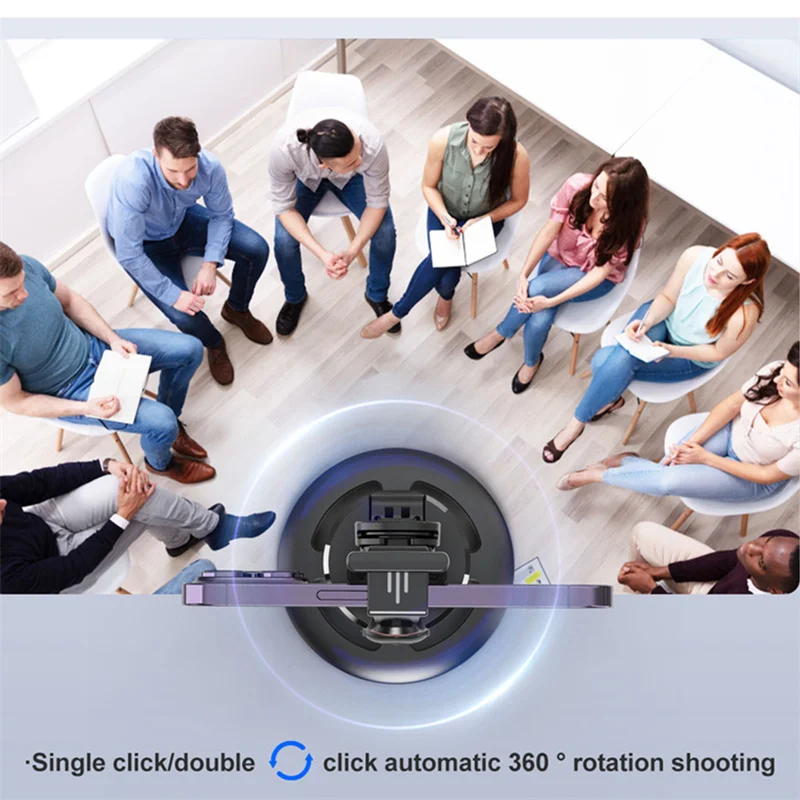 Desktop Gimbal AI Automatic Face Tracking Recognition Stabilizer For iPhone Indoor Outdoor Shooting