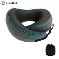 YOMDID New U-Shaped Memory Foam Neck Pillow Cervical Vertebra Travel Portable Noon Break Pillow Healthcare Sleep Camping Pillow 1