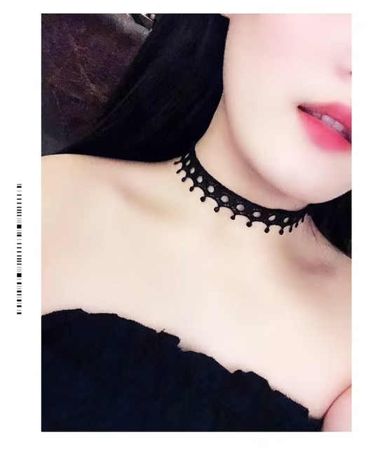 Goth Black Velvet Choker Necklaces Gothic Style Rope Women Neck Decoration Chocker Jewelry on Girl Neck Accessories - Style15