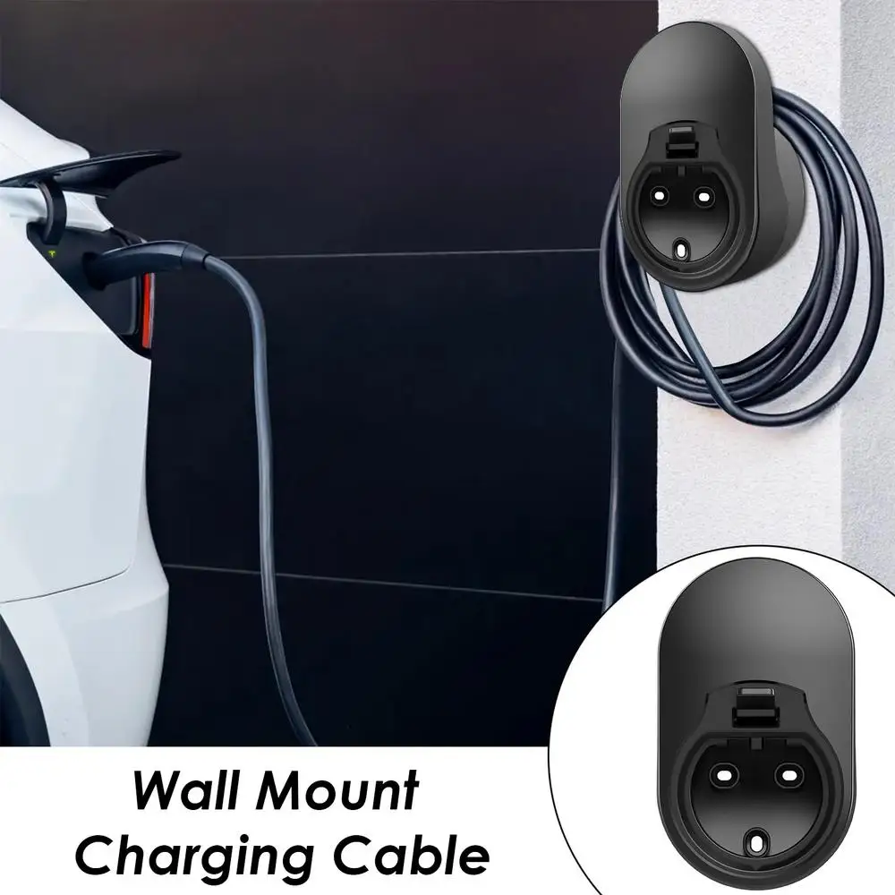 EV Electric Car Charger Holder Wall Mount Vehicle SUV Car Charger Bracket Socket Portable Wall Connector Holster