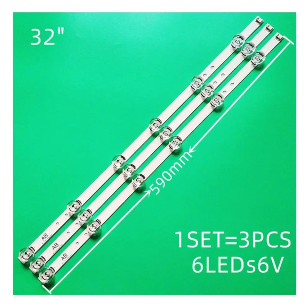 

Светодиодная ленсветильник (3) для LG 32LB552U 32LF560V 32LF5800 32LB5610 32LB561V UOT A B 32 дюйма DRT 3,0 32 A B 6916l-2223A 6916l-2224A