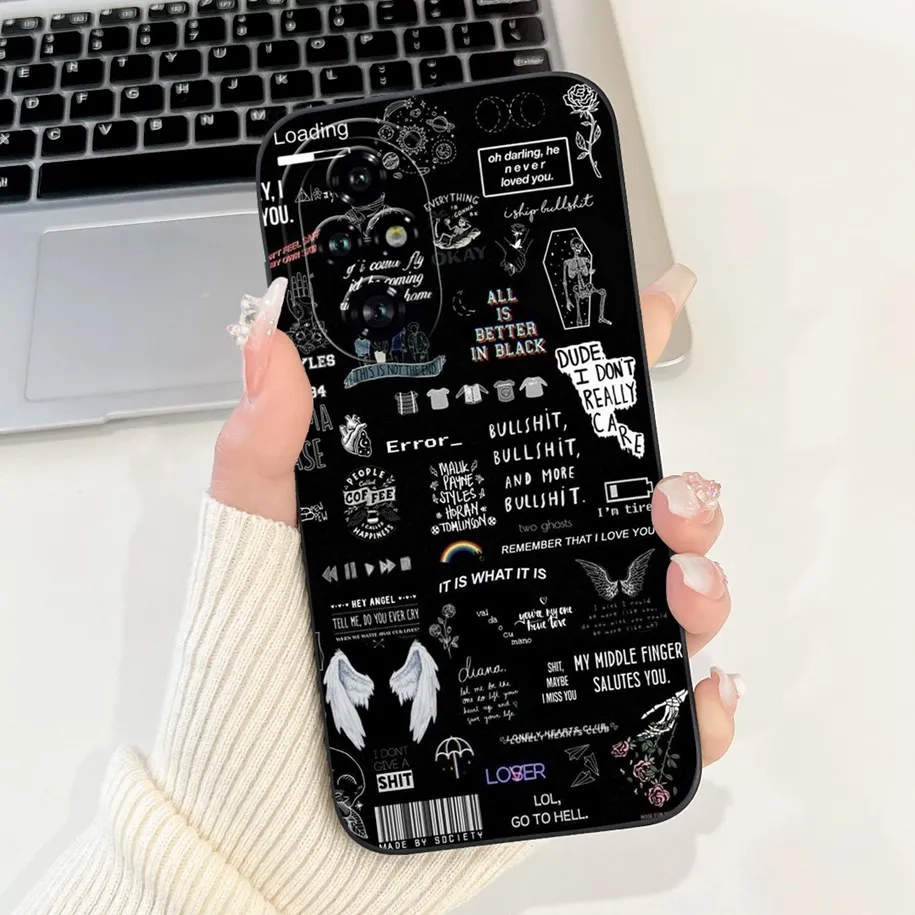 Luxury Marble Moon Frosted Shockproof Silicone Case - Soft Protective Bumper Cover