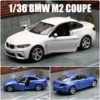 1/36 BMW M2 Sedan Toy Car For Children RMZ City Diecast Vehicle Miniature Model Pull Back Doors Openable Collection Gift For Kid 1