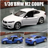 1/36 BMW M2 Sedan Toy Car For Children RMZ City Diecast Vehicle Miniature Model Pull Back Doors Openable Collection Gift For Kid 1