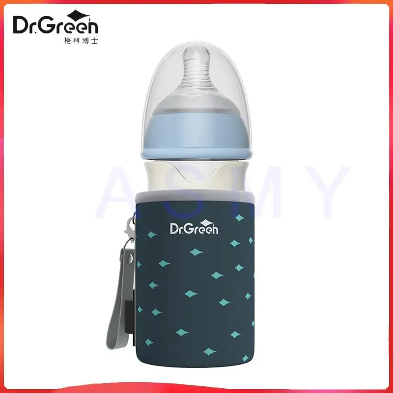 Dr.Green USB Thermostatic Newborn Baby Bottle PPSU/Tritan 150mL-300mL Sealed Isolation Fast Milk Filling Removable/Washable
