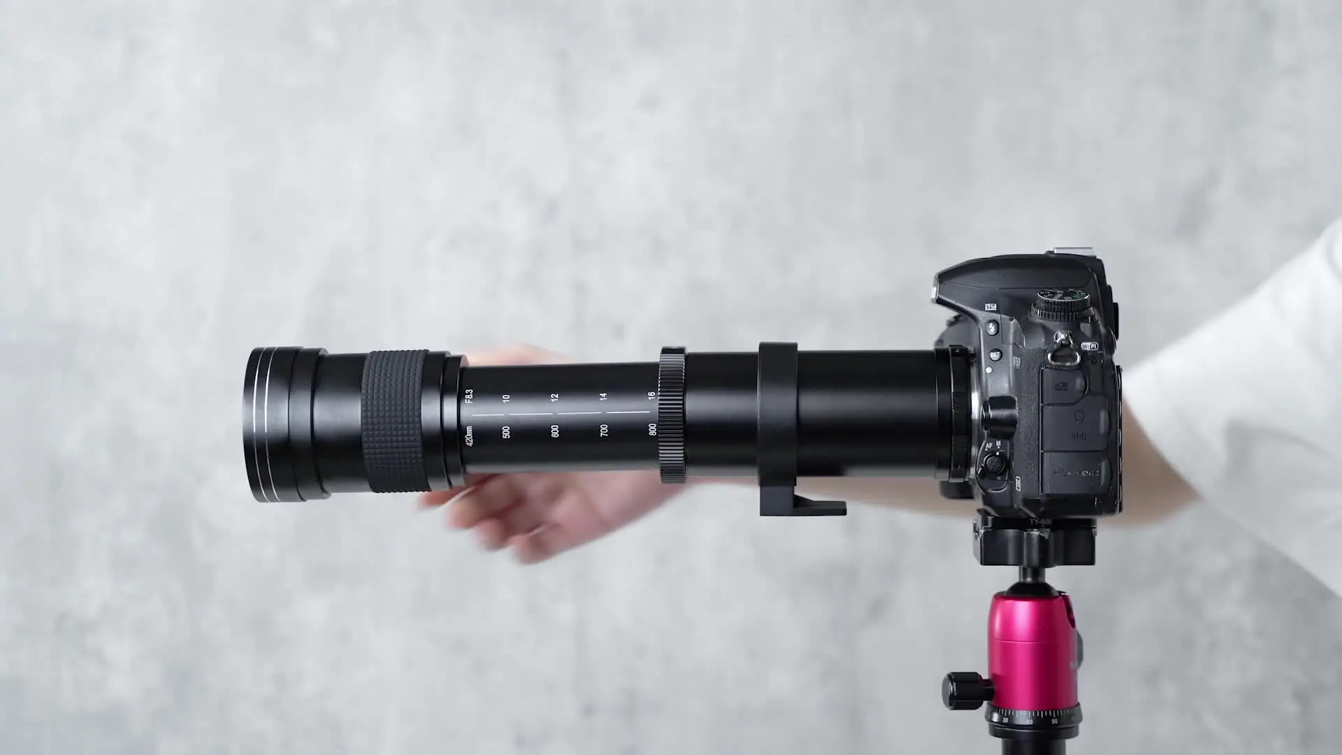 Lightdow-手動望遠ズームレンズ、ミラーレスカメラ、420-800mm、f 8.3