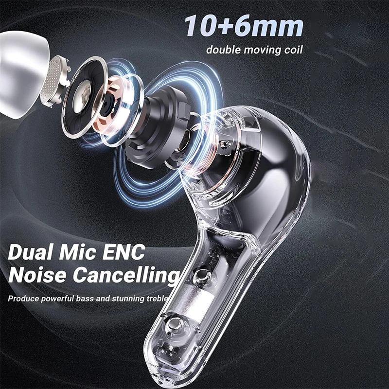 PRO T8 TWS Bluetooth Earphone 9D Stereo Wireless Headphone In-Ear HiFi Earbud HandsFree Headset With Mic For Xiaomi iPhone 2