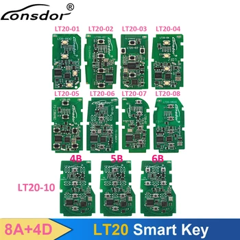 Lonsdor LT20 Smart Key LT20-01 LT20-02 LT20-03 LT20-04 LT20-05 LT20-06 LT20-07 LT20-08 LT20-10 8A+4D Support K518 K518ISE KH100+ 1