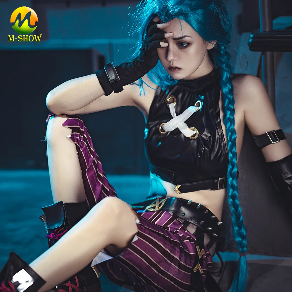 Lol Arcane Jinx Cosplay Costume Women Sexy Uniform For Adult Halloween  Outfit Any Size - Cosplay Costumes - AliExpress