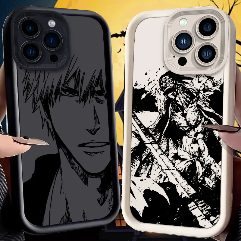 Bleach Anime Liquid Soft Silicone Shockproof Phone Case Cover