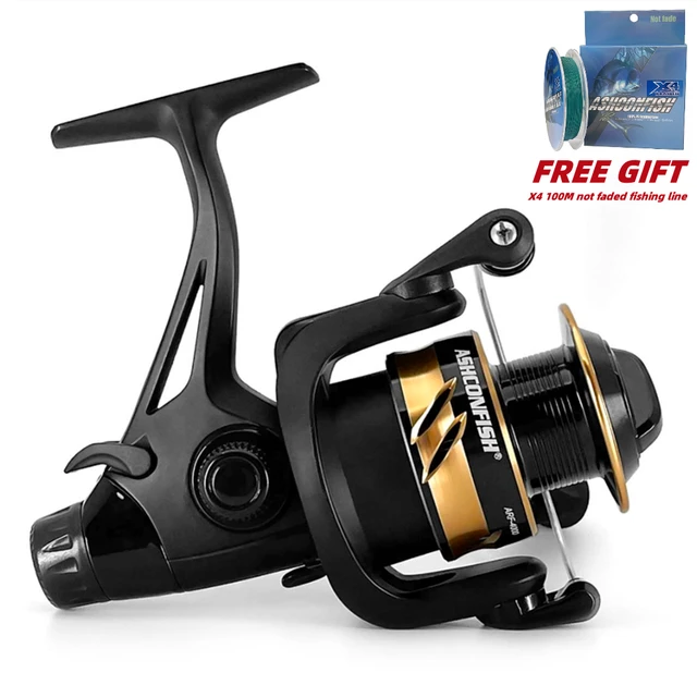 Ashconfish Double Brake Spinning Reel 8KG Max Drag 8BB 4000-5000H CNC  Aluminum Left/Right Interchangeable Fishing Wheel - AliExpress