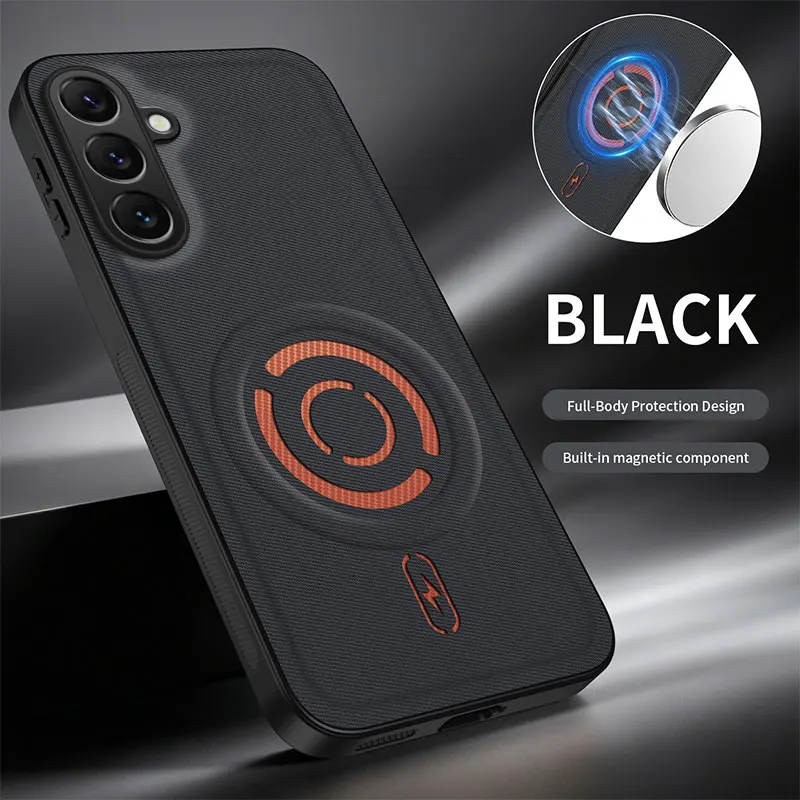 Luxury Tech Fabric Magnetic Shockproof Phone Case