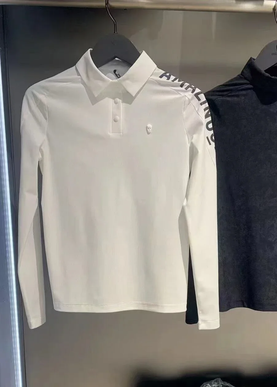 

Golf Women's Sunscreen Long Sleeve Elastic Stripe Fabric Fashion and Trendy Comfortable Breathable Versatile Tennis Top