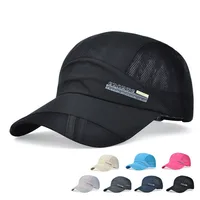 Summer Sun Hat for Men Women Running Fishing Mesh Quick Dry Sports Golf Cap Unisex UV Protection Baseball Caps Men's Peaked Cap 2