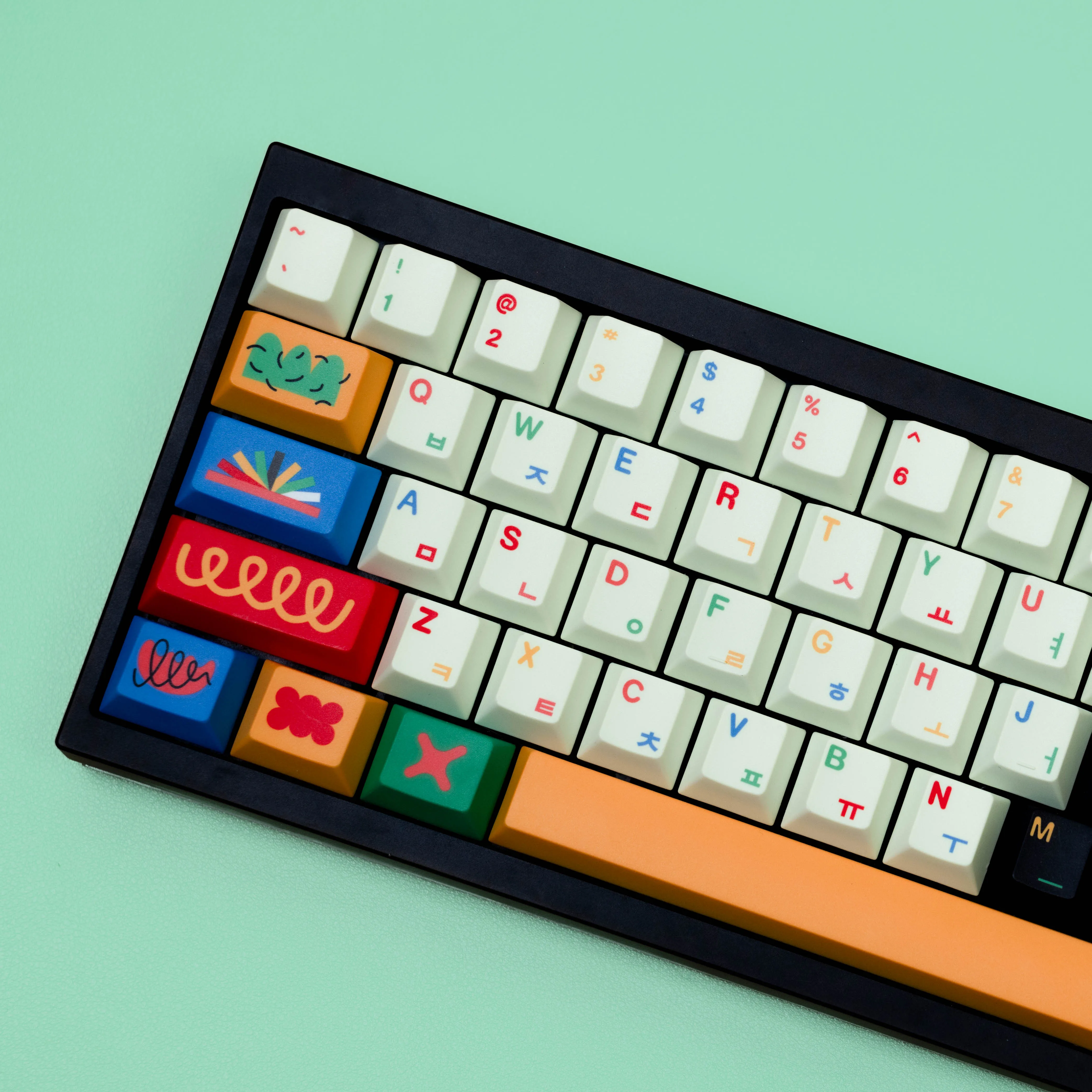 Keycaps on Keyboard