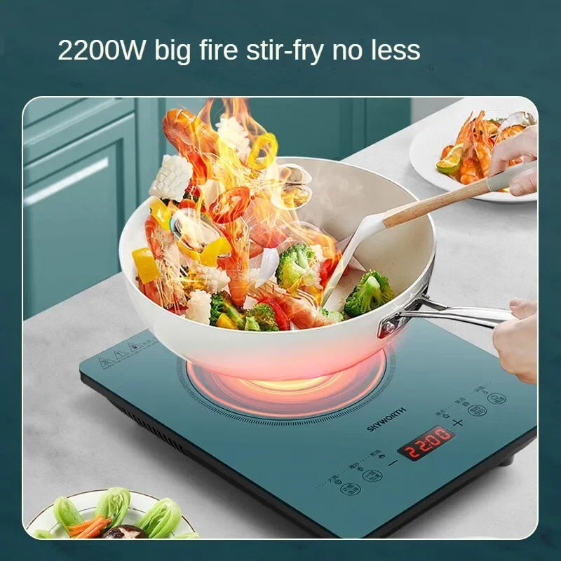 2200W High Power Induction Cooker with 8 Levels of Firepower and Timer Home Touch Control Button C122 cooktop