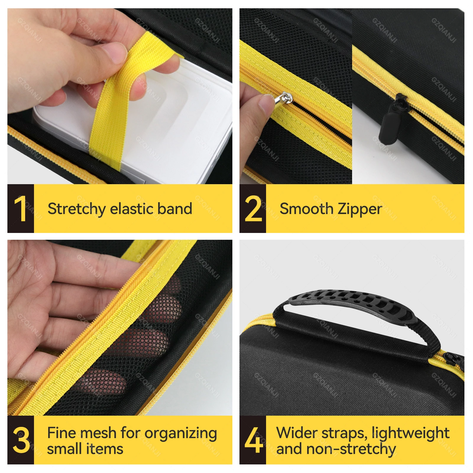 Peripage A6 Thermal Printer 58mm 57MM Paper Rolls Photo Label Printer Protective Case Anti Falling Storage Carry Bag with Zipper