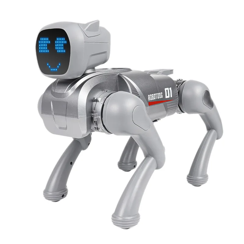 로봇 개 RoboDog D1 음성 제어 APP 원격 제어 프로그래밍 가능한 대화형 전자 장난감 어린이를위한 음성 인식 선물