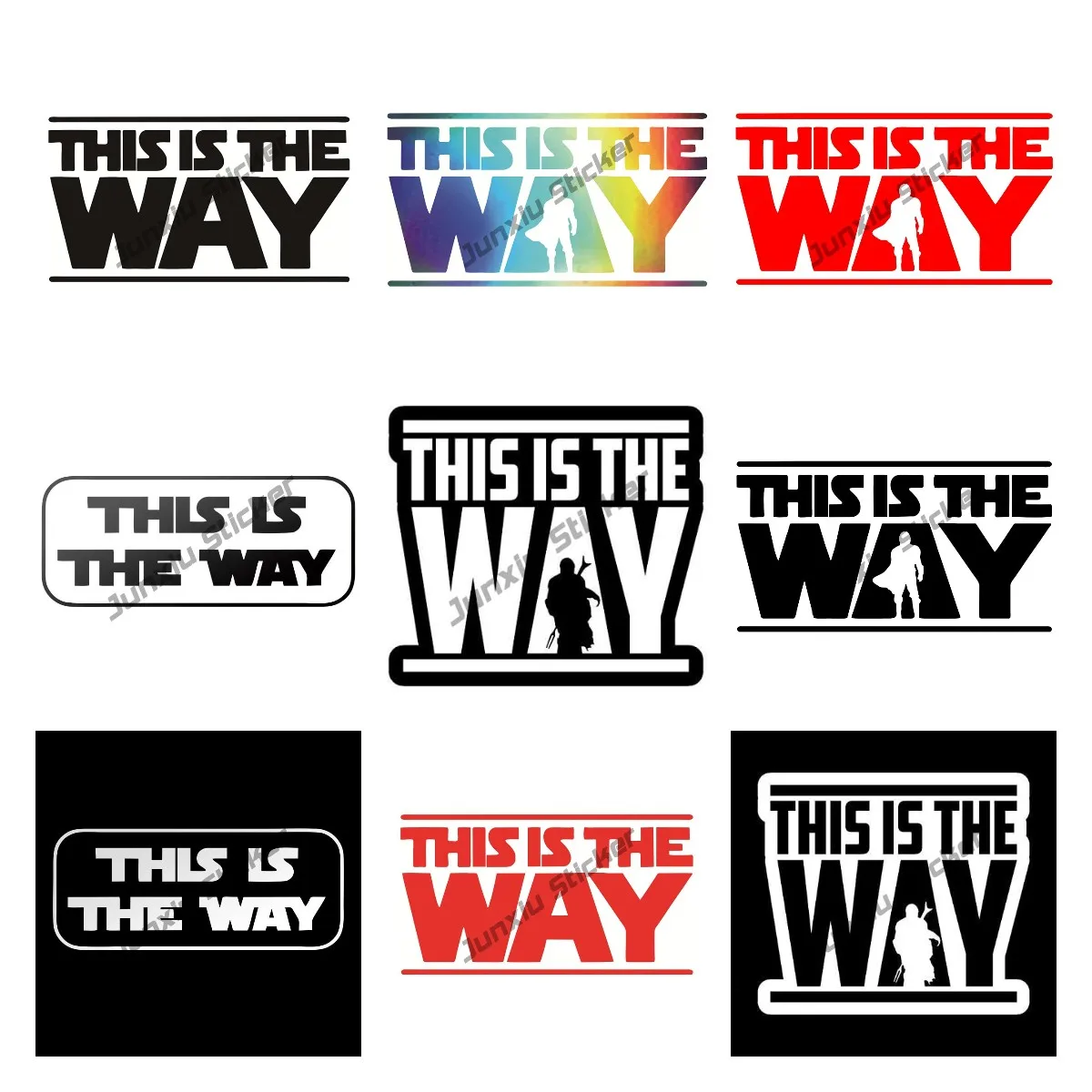 

This Is The Way Stickers Vinyl Decal Car Decoration for Car Accessories Laptop Wall Tool Box Removeable Motorcycle Bumper Decor