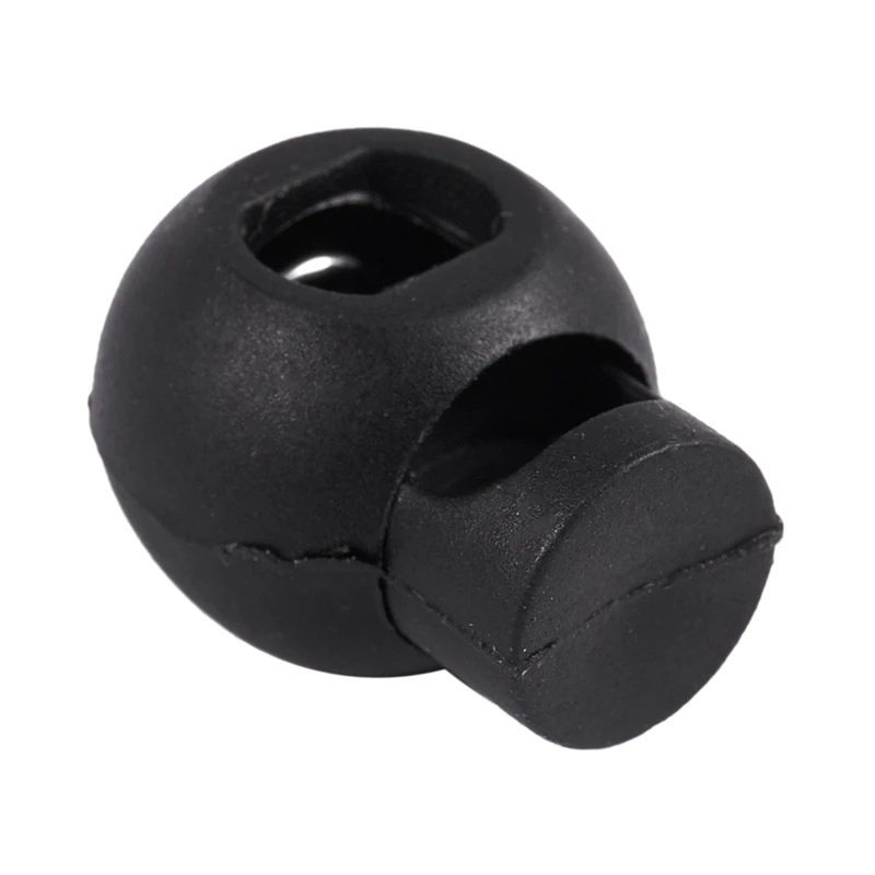 600 Piece Cord Stopper DIY Black Plastic Connector Cord Lock Stopper Switch Cover