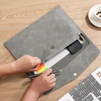 PU Leather A4 Document Bag, 7 Colors, File Folder for Office & Travel, Stylish Organizer 6