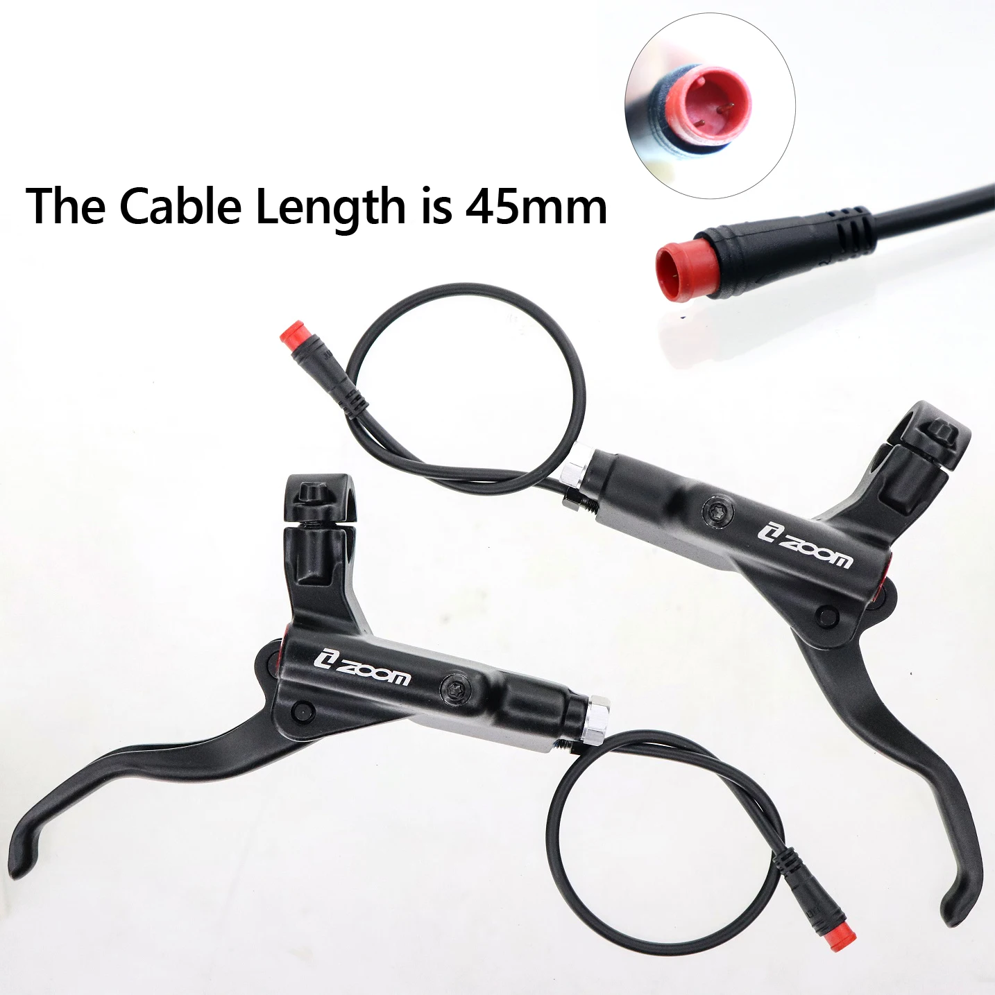 ZOOM HB-876E E-Bike 4-Piston Hydraulic Disc Brake Set Electric