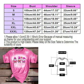 Breast Cancer Awareness Women T-shirt October Pink Tops Round Neck Short Sleeve Graphic T Shirts Female Tees 3