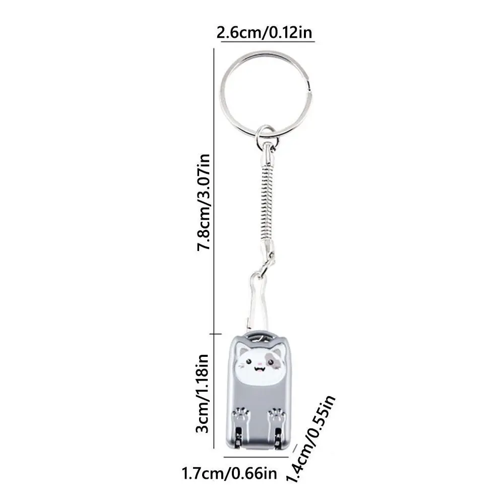 Cat Nail Clippers Folding Portable Keychain Pendant Anti-Splash