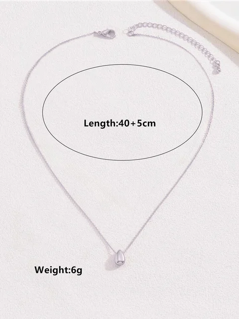 Tracey Minimalist Style Water Drop Necklace 4